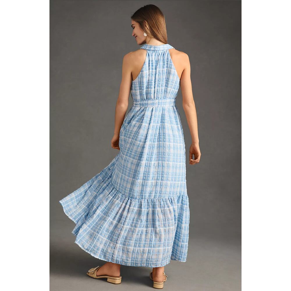 NWT Anthropologie Sleeveless Button-down Blue Shirt Dress - XS - Picture 4 of 5